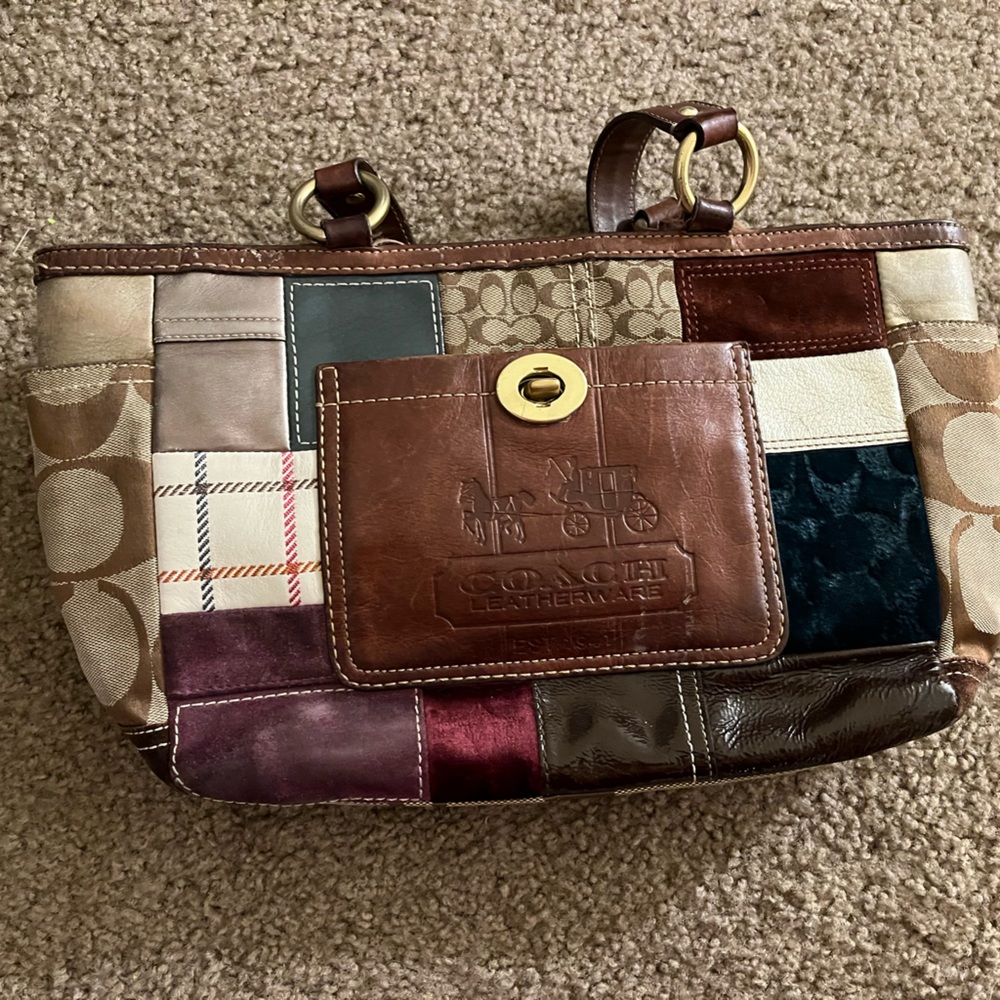 Coach patchwork purse